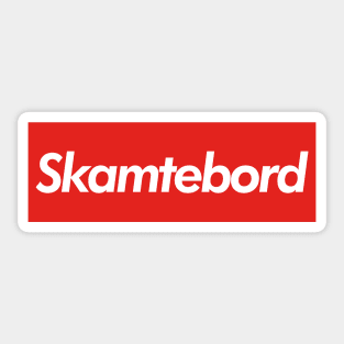 Skamtebord Sticker